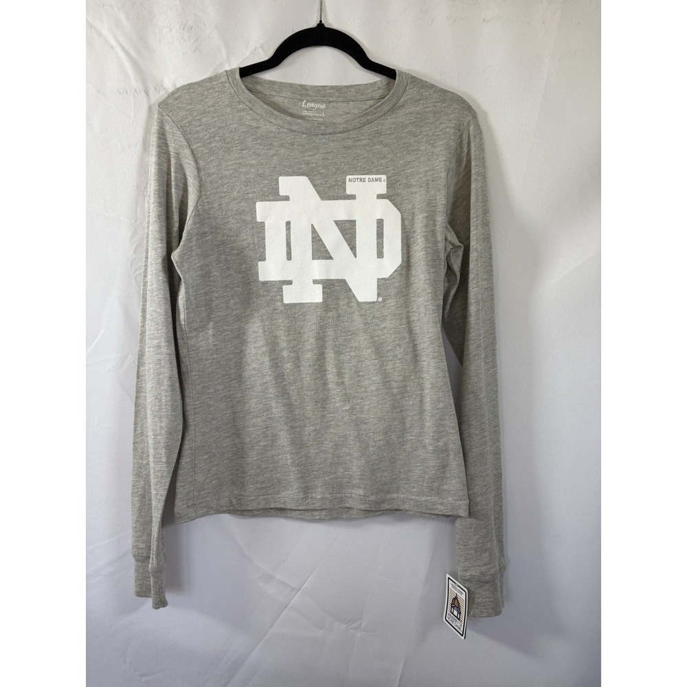 woman's League t-shirt size L Notre dame fighting Irish long sleeve new
